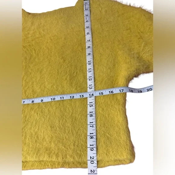 Jessica Simpson Mustard Crew Neck Sweater - Picture 5 of 6